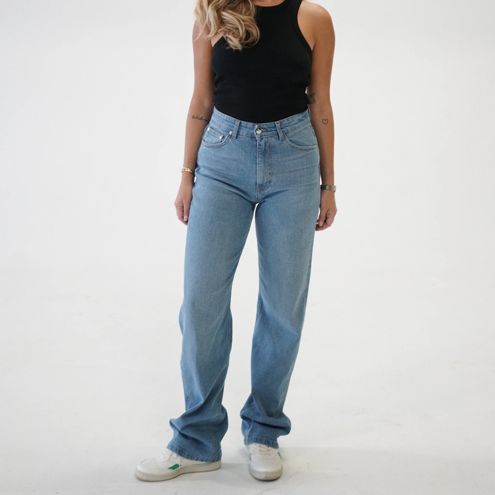 Djerf Ave straight jeans mid blue